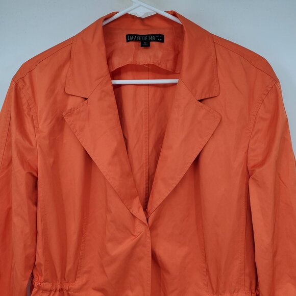 Lafayette 148 Orange Long Sleeve Career Business Blazer Suit Jacket 12 - Picture 11 of 11
